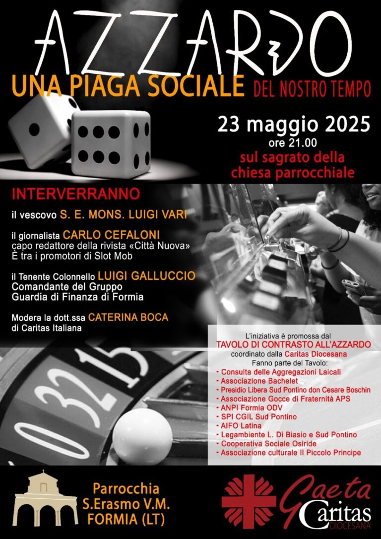 L’azzardo: piaga sociale del nostro tempo